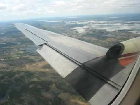 Bearskin Airlines landing at Red Lake (YRL) - 5 May 2009 (Fairchild Metroliner C-FYWG)