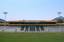 The new side of the Alex G. Spanos Stadium. Cal Poly fields 20 varsity sports. The school's mascot is the Mustang. Sports teams participate in the NCAA's Division I. Cal Poly athletics generally compete in the Big West Conference, with football and wrestling being the exception.