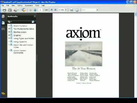 Axiom Computer Algebra System Information Sources