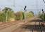 Quadruple track near Caulfield station, showing signalling and overhead wiring