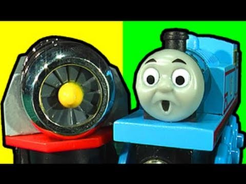 Thomas Tank Jet Engine Crash - Motorized Toy Review