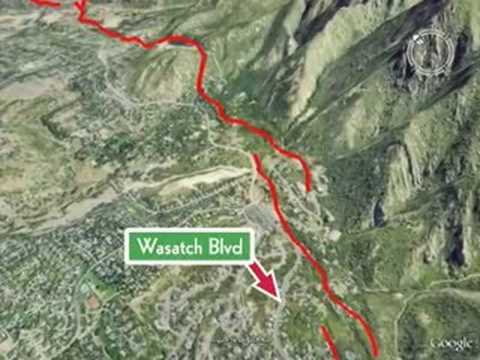 Wasatch Fault Fly By Video (high quality)