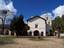 A view of the restored Mission San Juan Bautista and its three-bell campanario (