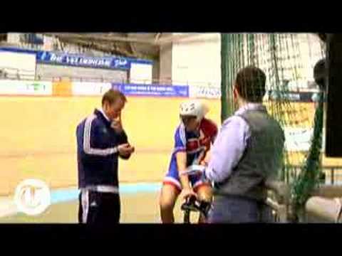 World Track Cycling: Rebecca Romero in training