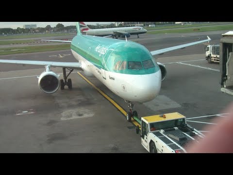 Heathrow Pushback for Oldest Aer Lingus Aircraft