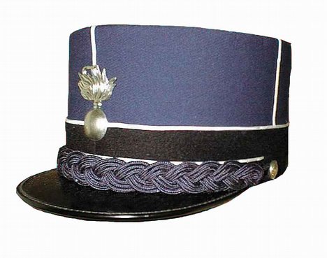 Kepi of the Corps of Gendarmerie of Vatican City.