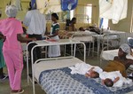 This is a maternity ward in a Cape Coast hospital.