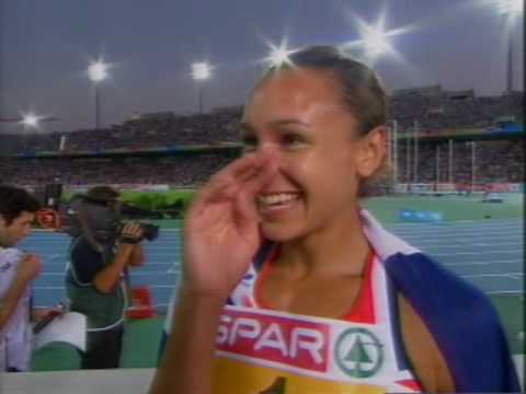 European Athletics Championships Jessica Ennis Wins 800m + Heptathlon Gold Jessica Ennis Interview.