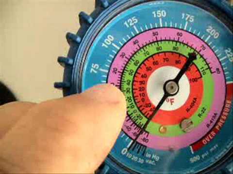 HVAC Manifold Gauges and P/T Chart