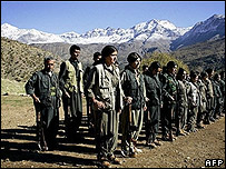 PKK rebels in northern Iraq - file photo