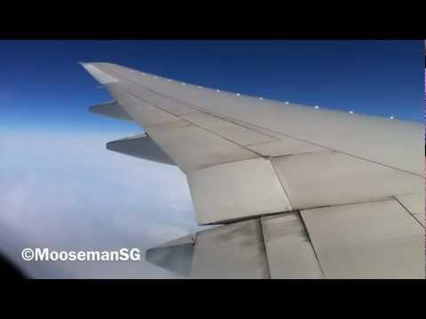 ✈ Boeing 777 Wing Flex Inflight Turbulence