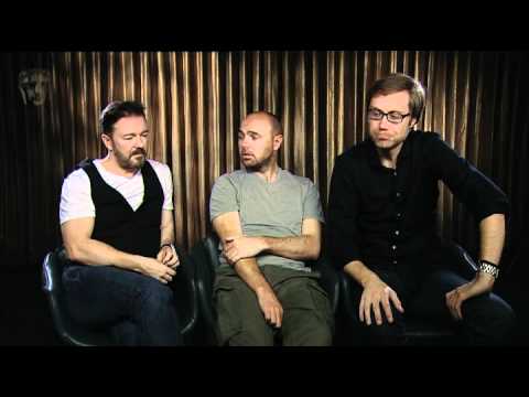 Ricky, Steve and Karl answer BAFTA's questions