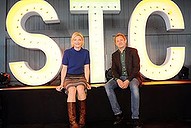 The decision makers ... Cate Blanchett and Andrew Upton launch the 2012 Sydney Theatre Company season yesterday.