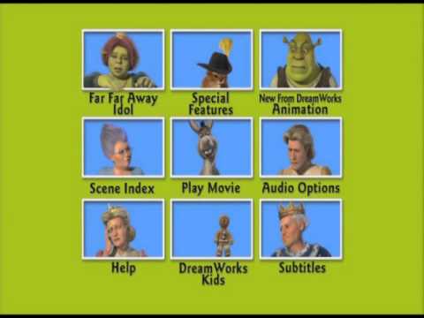 Shrek 2 DVD Menu with Donkey