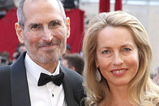 Steve Jobs with wife