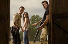 The Walking Dead Season 2 Studio Photos Rick Lori Shane