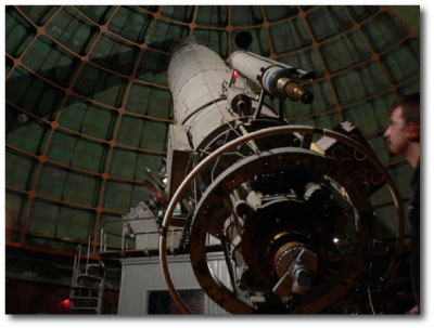 Bryan Grigsby operating the Lick Refractor