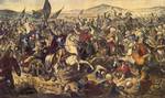 Battle of Kosovo in 1389, one of the most important events in Kosovo history.[citation needed] Painting by Adam Stefanović (1870).