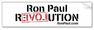 Ron Paul Revolution Bumper Sticker bumpersticker