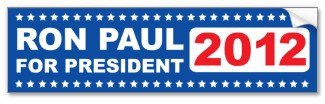 Ron Paul for President 2012 Bumper Sticker bumpersticker