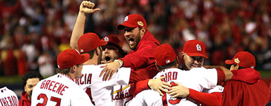 Cardinals win World Series (Photo by Jamie Squire/Getty Images)