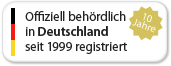 Offiziell behrdlich in Deutschland seit 1999 registriert