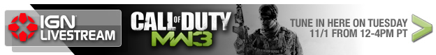 Call of Duty: Modern Warfare 3 Livestream. Win Prizes and Talk with the Game's Developer!