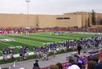 Tommie/Johnnie Football in 2005.St. Thomas's school colors are purple and gray, and the athletic teams are called the Tommies.