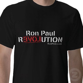 Ron Paul Revolution T-Shirt Male shirt