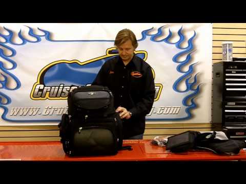 Saddlemen BR3400 Back Seat or Sissy Bar Bag Video Install Cruiser Customizing