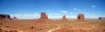 Monument Valley in southeastern Utah. This area was used to film many Hollywood Westerns.