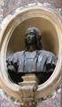 Bust of the painter Raphael, above his tomb in the Pantheon.