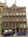 Oriel Chambers, Liverpool. The world's first glass curtain walled building. The stone mullions are decorative.