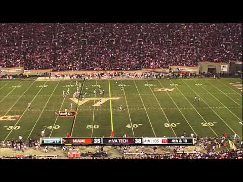 Fans in Lane Stadium Go Crazy to Enter Sandman - End of Game: Miami vs. Virginia Tech