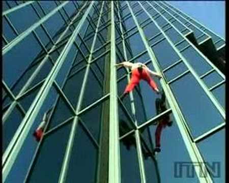 Spiderman Climbs Skyscraper