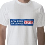 Ron Paul for President 2012 T-Shirt Male