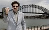 British comedian Sacha Baron Cohen is photographed outside the Sydney Harbor Bridge during a media event to promote his movie "Borat: Cultural Learnings of America for Make Benefit Glorious Nation of Kazakhstan," in Sydney, Monday, Nov. 13, 2006.