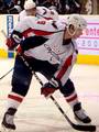 Washington Capitals centre Brendan Morrison prepares to take a faceoff during a game against the Los Angeles Kings on January 2, 2010.