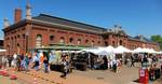 Eastern Market opened in 1873 as the first public market in a larger city-owned system; it hosts food vendors and artisan stalls.