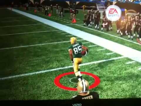 Greg Jennings (Broken Leg) scores on the saints