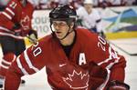 Chris Pronger in action with Team Canada against Norway at the 2010 Winter Olympics, 16 February 2010