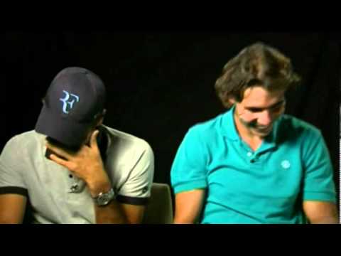 Federer and Nadal: Fit of Laughter During Shooting