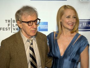 Woody Allen and Patricia Clarkson at the Tribeca Film Festival