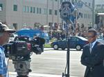 Michael Okwu of NBC News outside UCLA Medical Center