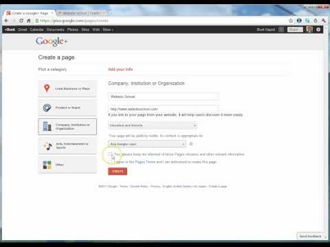 How to Create a Google+ Page