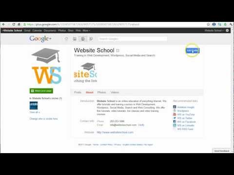 How to Add Content and Edit a Google+ Page