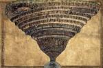 The Abyss of Hell, coloured drawing on parchment by Sandro Botticelli (1480s)