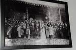 Ma Jiyuan, a Muslim General, at his wedding with Kuomintang flag. None of the girls are wearing veils