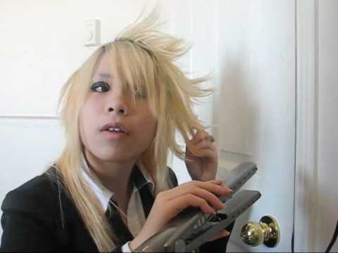 Side spikes basic make-up Visual-kei hair tutorial