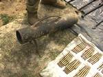 INDIA-POLICE-ARMS-RECOVERIndia Police Recover Fifteen rifles, four hundred ninety bombs & eighty-five cartridges seen recovered from Esasole near Chandra in Eastern India ---- WN/BHASKAR MALLICK